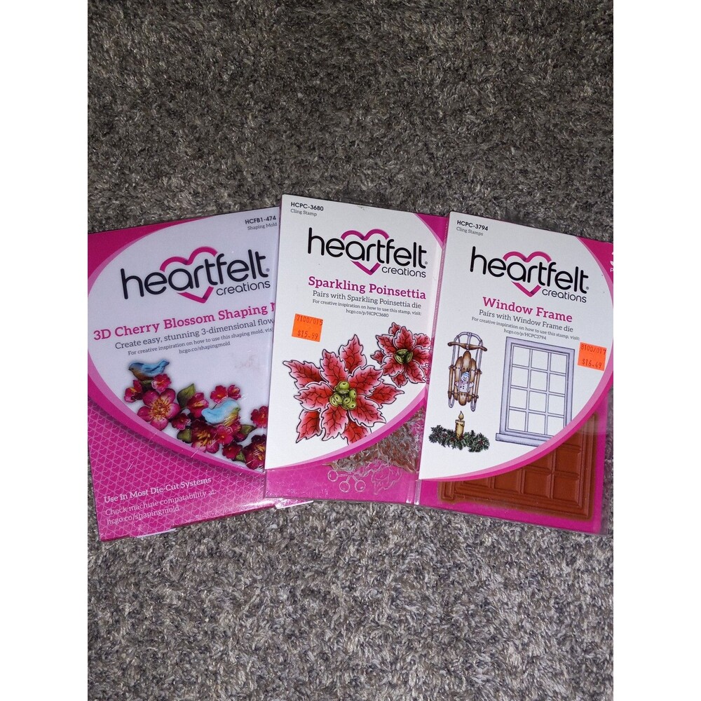 Heartfelt Creations 3D Cherry Blossom Shaping Mold & Stamps